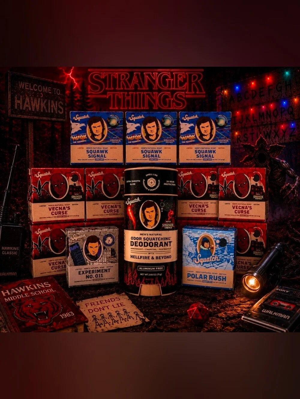 Dr. Squatch Stranger Things Deodorant And Soap Bundle (12 Piece Bundle)